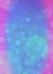 Blue bokeh vertical background for Banner, Poster, ad, celebration, event and various design works