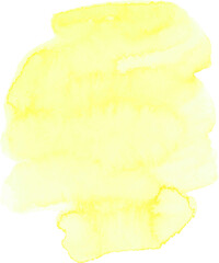 yellow watercolor textured splash