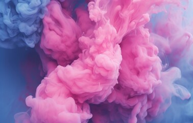 Obraz premium abstract background pink and blue smoke in the air