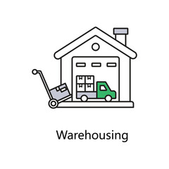 Warehousing Icons. Vector Icon Design
