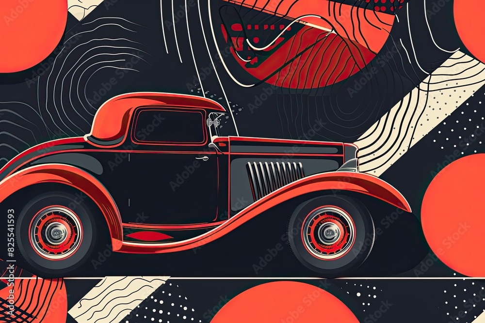 Fototapete design a series of vector patterns inspired by nature