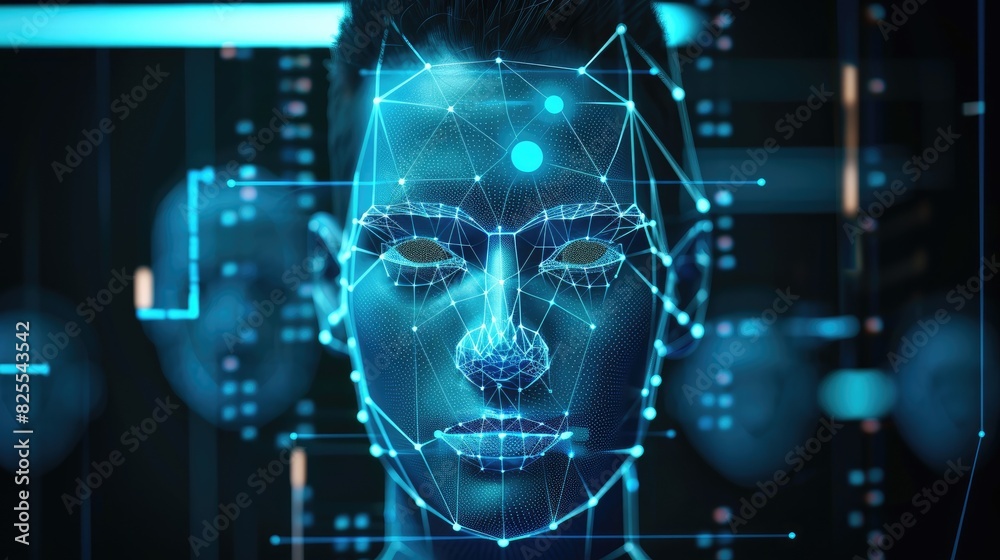 Poster a biometric facial recognition system for security