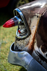 Rusty Classic Car Tail Light – Timeless Charm