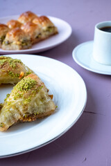baklavas and Turkish coffee