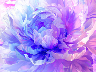 Obraz premium Soft focus wide banner, blurred rose color flower peony petals, close up macro nature background. Beautiful bloom backdrop. Pink white flowers top view, flowery wallpaper, pastel color floral pattern