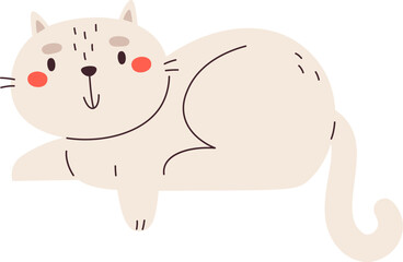 Lying Cat Pet