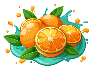 orange and leaves
