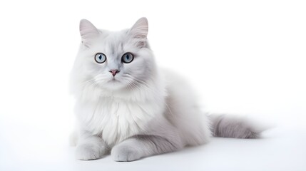 Fototapeta premium white cat on white