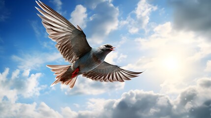 Obraz premium dove in the sky