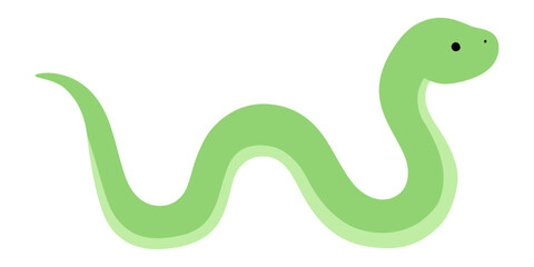 蛇のベクターイラスト。干支、十二支、へび、年賀