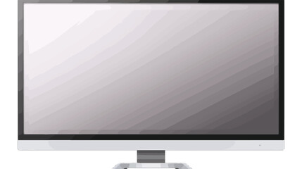 Front view of blank lcd TV monitor or screen realis
