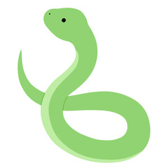 蛇のベクターイラスト。干支、十二支、へび、年賀