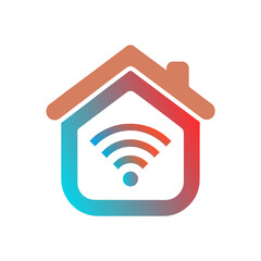 a minimalist Smart Home Devices logo vector art illustration