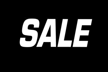 SALE. Sale Sign. The word SALE isolated on White. Room for text. Advertising Sign. Sale of Goods and Services. Business. Finance. Sales of Goods and Products. Signs and Symbols. Business and Finance.