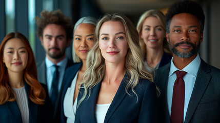 Portrait of business people. Successful people looking confident.