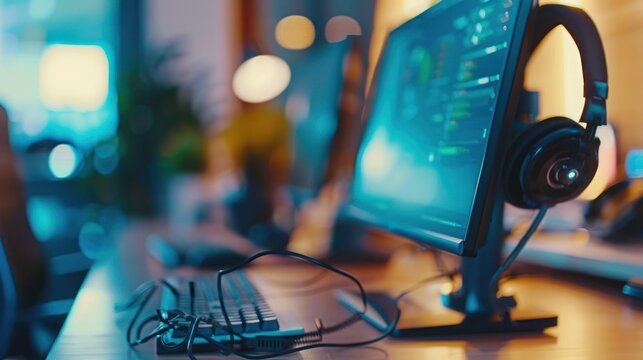 call center and customer service help desk. customer service support with Communication support help desk technology concept. 