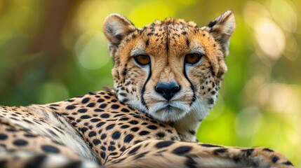 majestic cheetah portrait powerful and swift african predator