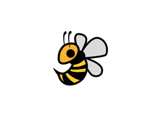 Bee logo flying Tingling bees icon design image