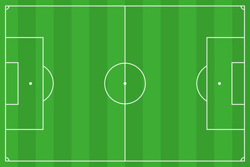 top view of soccer field