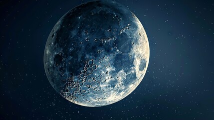 A detailed moon background