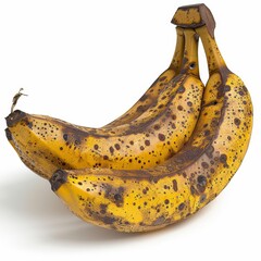 a bunch of ripe bananas with brown spots on them