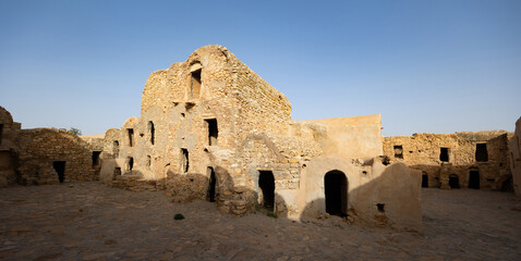 Historical Gsar al-Dagaghra settlement - manifestation of Berber architecture in Tunisia