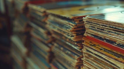 The apps shuffle mode plays songs in a random order much like flipping through a stack of records.