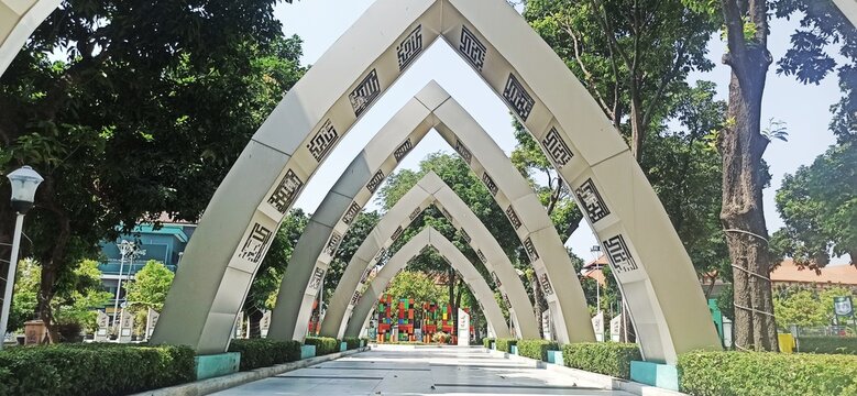 view of The Asmaul husna park at march 3, 2024 