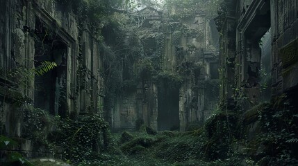Fototapeta premium Ancient ruins of a lost civilization
