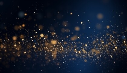 sparkles on dark navy background for Christmas time