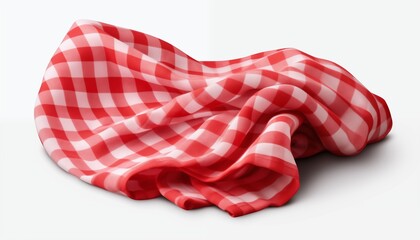 Fototapeta premium red check pattern blanket