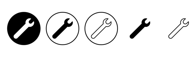 Wrench icon set. repair icon vector. tools icon vector