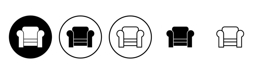 Sofa icon set. sofa icon illustration