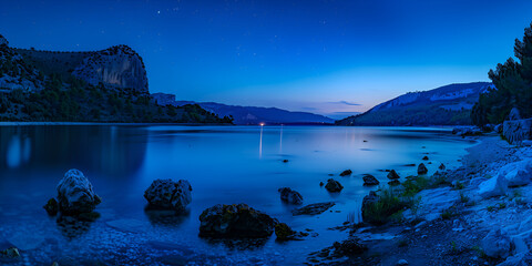 A beautiful water reflection of nature