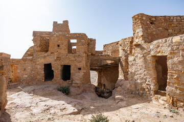 Ksar Beni Barka. One of the largest Ksar in the country. Region of Tataouine. Tunisia