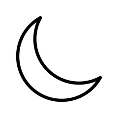 Crescent moon icon