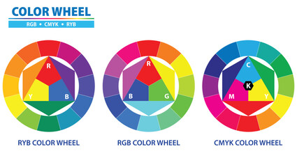Set of color palette diagram isolated. 3D Illustration © coolvectormaker