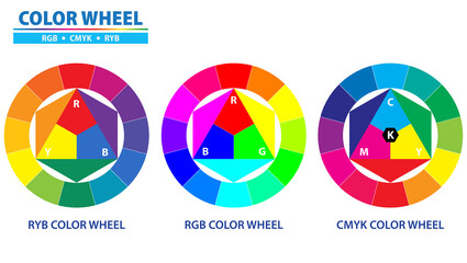 Set of color palette diagram isolated. 3D Illustration © coolvectormaker