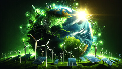 green planet earth globe