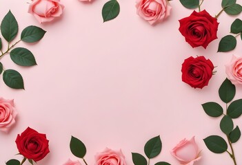 Red rose on a clean background. concept of love, mother's day, valentine's Day. 