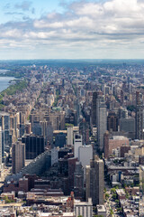 Naklejka premium Aerial View of upper West Side in NYC
