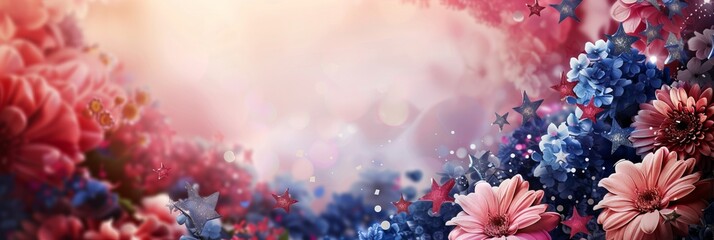 Happy Independence Day (US) Background with Copy Space for Text. 