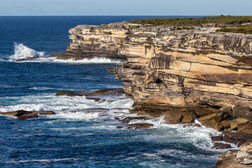Coastal scene at Kamay National Park, Sydney Australia