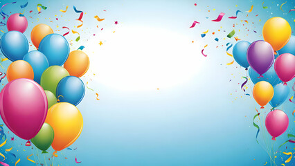 colorful balloons background