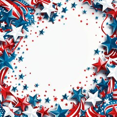 Obraz premium Happy Independence Day (US) Background with Copy Space for Text. 