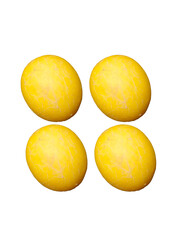 Sweet melons fruit. Natural organic 4 yellow muskmelon or honeydew melon isolated on white...