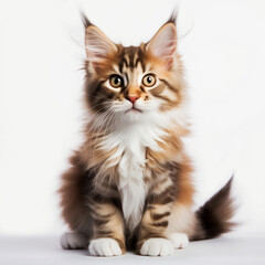 Obraz premium Maine coon british kitten