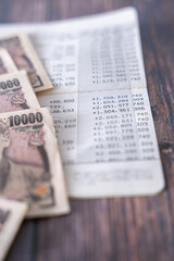 通帳とお金