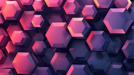 Digital hexagon abstract background. 