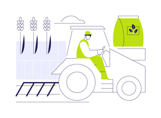 Green manuring abstract concept vector illustration.